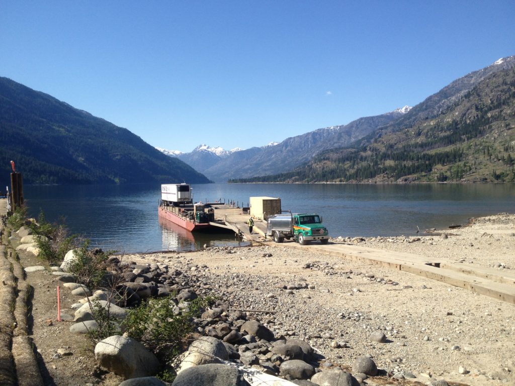 Lake Chelan Barge at Lucerne